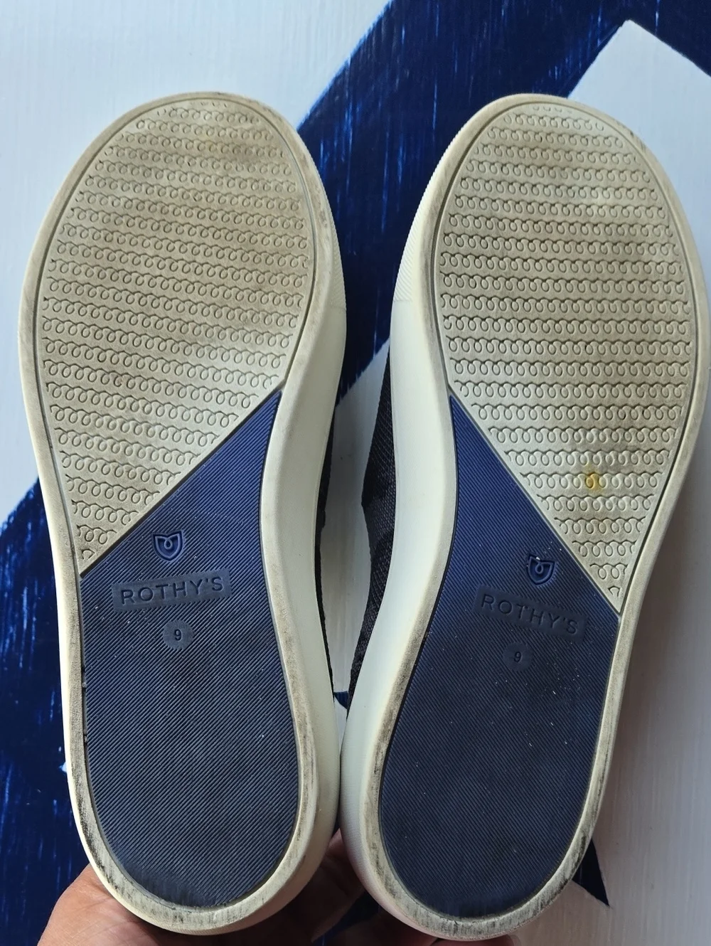 Rothy's The Original Gray Camo Slip-on Sneaker Size 9